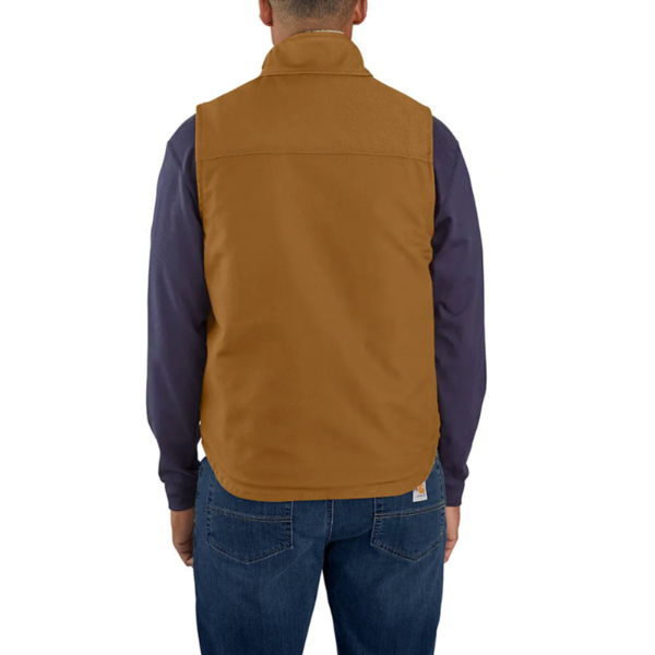 FR Duck Sherpa-Lined Vest in Carhartt Brown